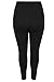 YoursClothing Womens Bump It Up Maternity Cotton Elastane Leggings With Comfort Panel Size 26-28 Black