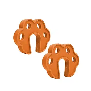 Safe-O-Kid- Pack of 2 Fit All Sleek Design Strong Silicone Door Stopper- Brown