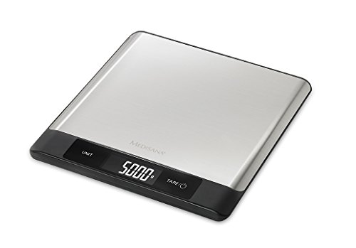 Medisana 40465 KS 230 Küchenwaage Edelstahl, 20,20 x 21,80 x 1,60 cm, grau / schwarz - 2