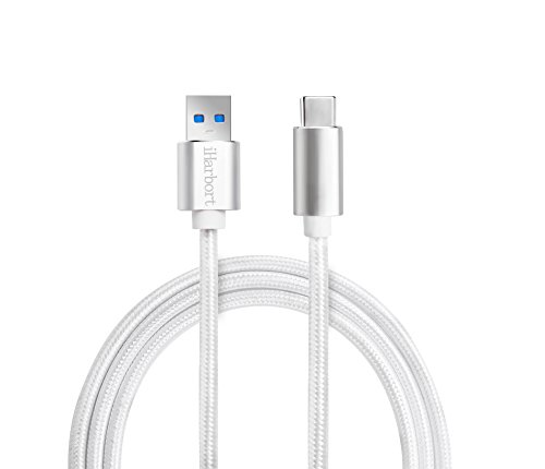 iHarbort USB 3.1 Type C USB-C Typ C auf USB 3.0-Kabel Datenkabel für die neue MacBook, OnePlus 2, Nexus 5X, Nexus 6P, Chromebook Pixel, Nokia N1 Tablet und andere USB-Typ-C-Gerät, Silber