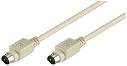 Preisvergleich Produktbild Wentronic 50557 PS / 2 AnschlußKabel PS / 2 Stecker auf PS / 2 Stecker 5m grau