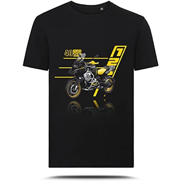T-Shirt BMW R 1250 GS ADV 40th Anniversary - Cotone 100%, Stampa Digitale, Made In Italy - Foto 7