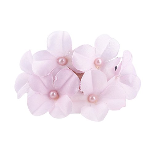 JaneDream Women's Handmade Sweet Flower Hair Clip Claw Pink