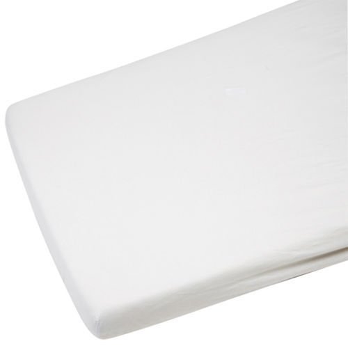 Toddler Bed / Junior Bed 100% Cotton Jersey Fitted Sheet 140cm x 70cm White