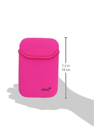 Tolino Shine / Vision Neopren Tasche schwarz / pink - 3