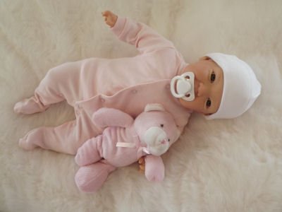 J. FREE TEDDY GIRL GZRS Childs 1st Reborn Newborn Weighted Doll Fake Toy Baby Girls Childs Birthday Christmas Gift UK Seller made by Saxon Reborns