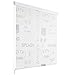 Produktbild Festnight Modern Duschvorhänge Wasserfest Duschrollo Schnelltrocknend Badvorhang fur Badewanne - Splash-Design, 160 x 240 cm