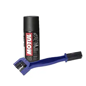 Grand Pitstop BC2 Motul C2 Chain Lube with Bike Chain Cleaning Brush, Small (2-Pieces, 150 ml)