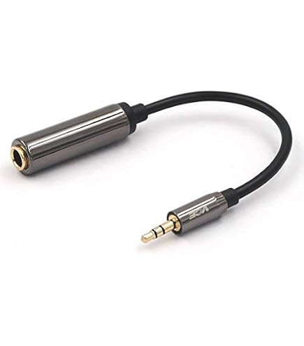 Connecteur Plaqué Or Câble Audio Jack 6,35mm Vers 2 RCA Plaqué Or - 25 Cm - Connexion Stéréo Haut De Gamme Pour Ampli, Mixette Cable Rca Jack