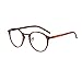 Produktbild Dorical Damen Brille, Frauen Mode Unisex Klassisch Metall Rahmen Spiegel Gerundet Gläser Sale(B)