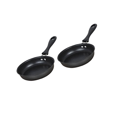 Gazechimp 2 x Poêle Ronde Cuisson au Four Induction Antiadhésive Vaisselle Cuisine Maison 12cm