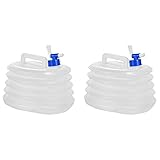 Capacidad de 8 litros Mojawo® 2 unidades altbarer - Bidón de agua con grifo camping Reservorio de agua Bidón 8 litros