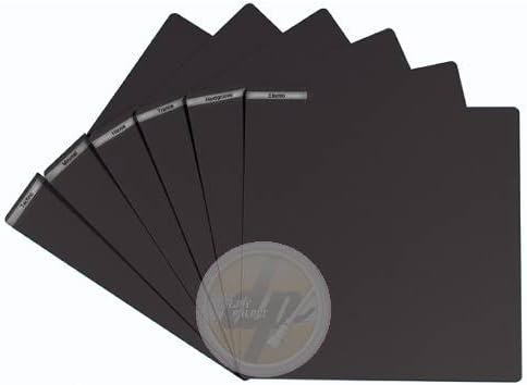 GloriousVinyl Divider Black - Order in the Record Collection, Tab for Labels or Stickers, Glorious DJ