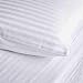 Produktbild Luxus t-300 Hotel Qualität 100% Ägyptische Baumwolle Satin Bettwäsche-Set, Gestreift Weiß Single Double King & Super King, weiß, Extra Pair of Pillowcase