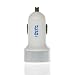 Produktbild Naruba Media Auto-KFZ-USB-Dual-Ladegerät | Car Charger | 37,2W / 3,1A für Apple iPhone 7/6 etc. und Android-Geräte wie Samsung Galaxy S6 uvm. - High Qualität und Quick Charge | für Zigarettenanzünder (Silver)