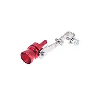 Leepesx Turbo Sound Whistle Exhaust Pipe Tailpipe Blow-Off Valve Aluminum Size M Red