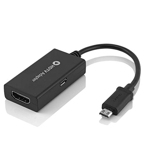 Adaptador MHL, QGECEN Adaptador Cable Micro USB a HDMI para Android Samsung Galaxy S3/S4/S5, Note 2/3/4, Mega, K Zoom, Galaxy Tab 3, Tab S, Tab Pro, Tab Note 8.0/10.1/12.2