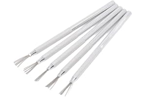 BAOFUYA 5 STÜCKE Tonnadelwerkzeuge Töpferhandwerkswerkzeuge Skulptur Federnadel Federdraht Texturwerkzeug für Tonformung Texturierung Modellierungswerkzeuge