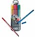 Produktbild mXz Fineliner Set, 12 bunte Fineliner im Etui