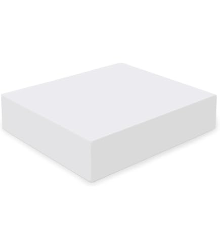 SaRani Spugna in Poliuretano Rettangolare per Imbottiture di Cuscini e Schienale per Divani, Materassi Panche - Densità 30 kg/mc (120 x 50 x 12 cm