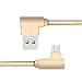 Produktbild Reido 90 Grad Winkel (Gold) USB Datenkabel S4 S5 S6 S7 S7edge S3 S2 S3Mini S5mini (kein Original)