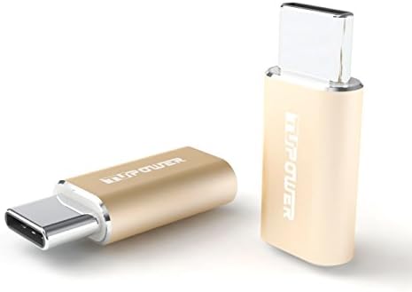 TUPower Typ C adapter USB C to Micro USB charging Data with aluminum for Samsung S8 A7 A5 A3 2017 Huawei P10 P9 Plus LG G5 G6 Nexus 5X 6P gold