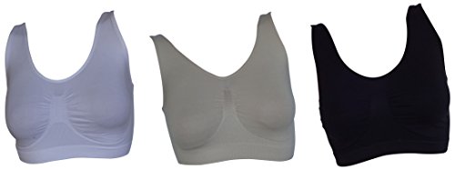 Comfortisse Bra 3-er Set BH weiss,schwarz,haut original TV (155)