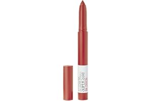 Maybelline Lipstick, Superstay Matte Ink Crayon Longlasting Orange Red Lipstick with Precision Applicator 40 Laugh Louder