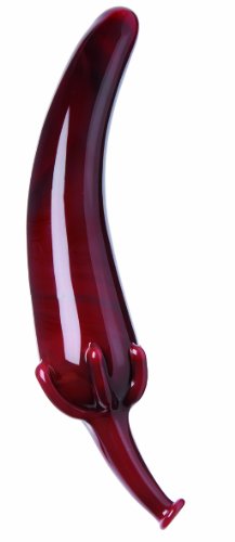 Preisvergleich Produktbild GLASSVIBRATIONS Glasdildo roter Pfeffer