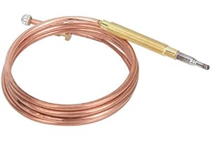 TOPINCN 5 Piezas De Sonda Termopar Reparación De 5 Piezas Con Adaptador De Nuez Calentador De Horno De Llama Dispositivo De Protección Longitud: 900 Mm/35.4 In Cocina De Inducción, Estufa De Gas