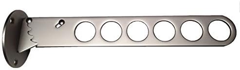Laundry Valet Clothes Drying Rod, Satin Nickel by Cabinet Organizers