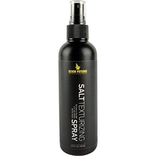 Seven Potions Texturizing Salt Spray for Men's Hair - Natural, Water-Based, Matte Finish, Texturized Hold for Volume, Plus Great Styling Product Primer - Natural, Vegan, Cruelty Free (200ml)