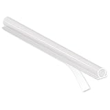 Rollo de 6 m (3+3 m) Brinox B82550H Burlete silicona puertas y ventanas, Transparente