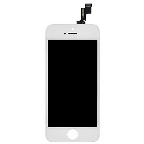 Rabbitstorm para iPhone 5S Blanco Digitalizador de pantalla t ctil y pantalla LCD de repuesto de montaje con kit de herramientas Rabbitstorm para iPhone 5S Blanco Digitalizador de pantalla t ctil y pantalla LCD de repuesto de montaje con kit de herramientas