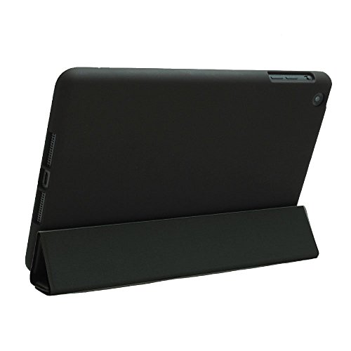 Khomo iPad Mini 1, 2, 3 Hülle Case Schwarze Schwarzes Gehäuse mit doppelten Schutz ultra dünn und leicht, Smart Cover – Dual Black - 2