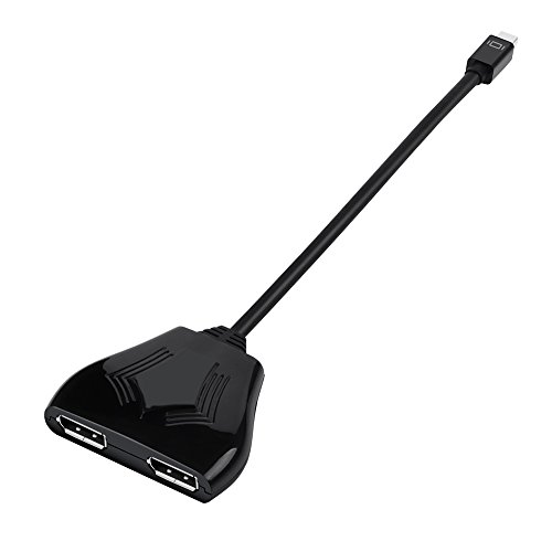V.TOP MST Hub – Mini DisplayPort auf 2 x Displayport(4K x 2k, Schwarz) - 2
