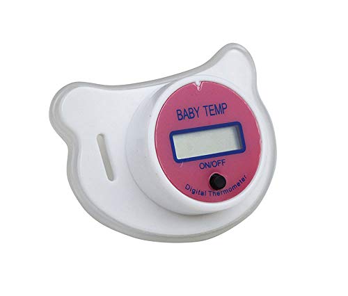 Preisvergleich Produktbild LGNGGE Raumthermometer, Hygrometer, Mundwarze, Baby, Kind, LCD-Digital, Medizinisches Silikon, Gesundheits- und Sicherheitspflege (2) Rose
