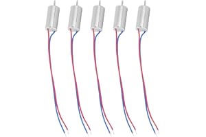5 st 6x12mm Micro Coreless Motor 3.7V 21800 rpm för flygplansmodeller, quadcopter, drönare och DIY fläktleksaker