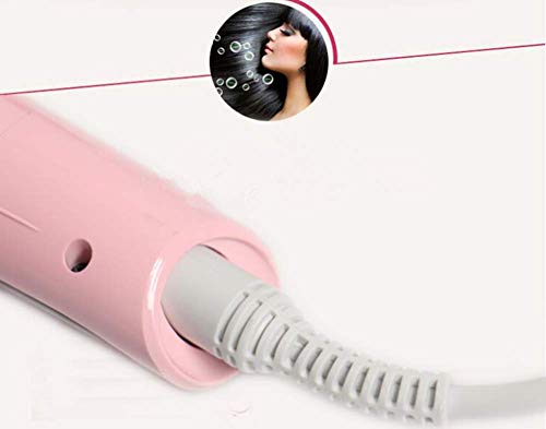 Hair Straightener Does Not Hurt Hair-Proof Electric Straight Hair Comb  LED Temperature Control Display  Pink