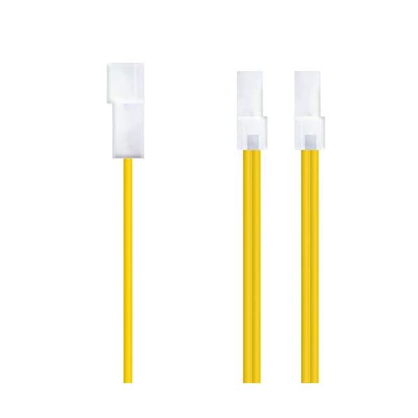 NANOCABLE 10.19.0401 - Cable Alimentación 2xMOLEX Macho a 1xMOLEX Hembra, 4pin/M-2xMOLEX 4pin/H, 20cm, Multicolor - Image 4