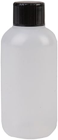 Consolidated Plastics Boston Round Bottles with Cap, LDPE, 1 oz., Black, 24 Piece