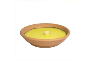 VIRSUS Candela citronella Candele per Esterno in coccio di Terracotta 17 cm Set da 10 Pezzi Giardinaggio antizanzare Feste ed Eventi