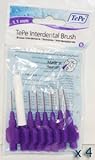 TePe Interdental Brushes 1.1mm Purple - 4 Packets of 8 (32 Brushes)