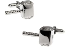 Gemelolandia Gemelli per Camicia Martello di Thor Gemelli Cromati Originali per Camicia | per Uomo e Bambino | Regali per Matrimoni, Comunioni, Battesimi e Altri Eventi