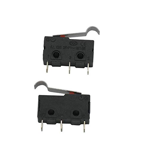 Taiss 10pcs 250V 5A 3 Pin NO NC Tact Switch Sensitive switch Micro Limit Switches Handle Mini Roller Lever Arm SPDT Snap Action LOT KW11-3Z-05