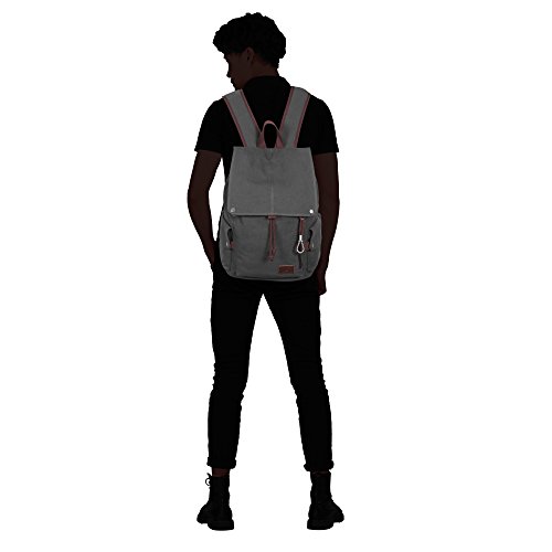 Veevan Damen Herren Retro Canvas Laptop Rucksack 15,6 - 8