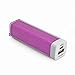 Produktbild iprotect Mini 2200mAh Power Bank Externer Akku Pack und Ladegerät Cube in Lila für Smartphones und Andere USB-Geräte inkl. Micro USB Kabel
