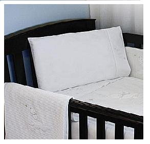 Cot Bed Pillow Case 100% Cotton White