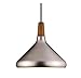 Produktbild QHY Pendelleuchte 1-Flammig Hängelampe Metallanhänger E27 Kronleuchter Wohnzimmer Esszimmer Lampe Ausrüstung Balkonlampe Max: 40W,Silber,18Cm