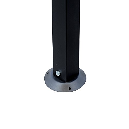 Outsunny® Pergola Gartenpavillon Pavillon Überdachung Zelt Metall Creme 297x297cm - 9